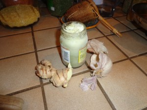 oil, garlic, ginger, chili & coriander freezer-handy
