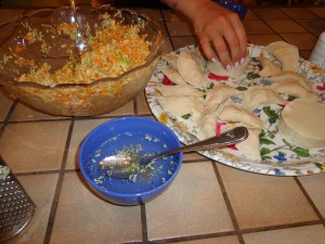 stuffed gyozas